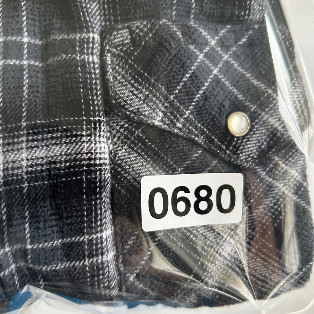 Wrangler Wrancher Mens XL Western Pearl Snap Shirt Black Grey Plaid Flannel Long - Picture 8 of 8